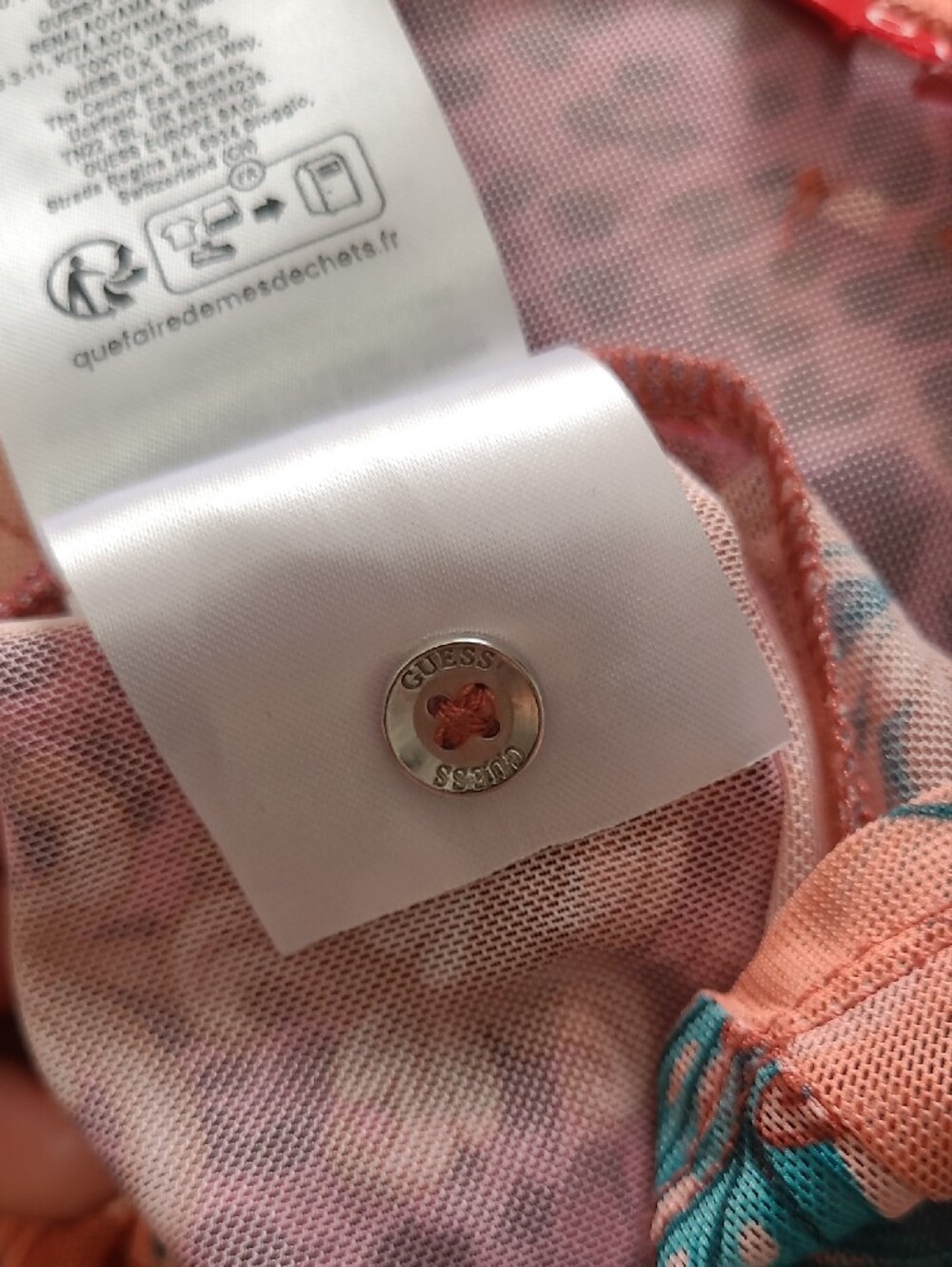 GUESS LS Chemise Berrie Shirt - Sun Florid Coastal Resort Long Sleeve Top - Picture 10 of 12